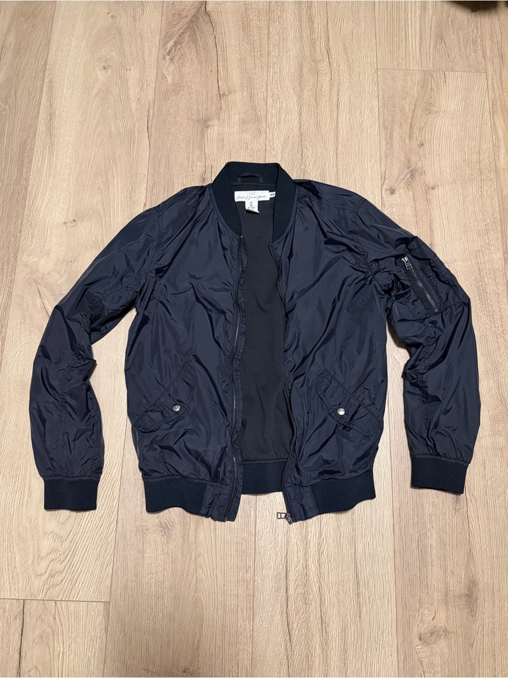 H&M Black Lightweight Bomber Jacket